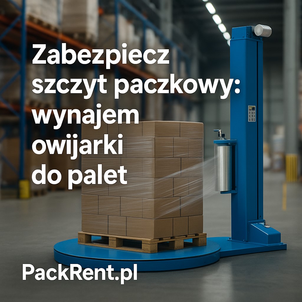 Zabezpiecz szczyt paczkowy: wynajmij owijarkę do palet + folia stretch